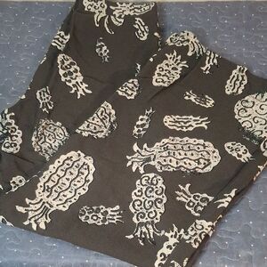 NIC+ZOE Brown Pineapple Patterned Pants size 6